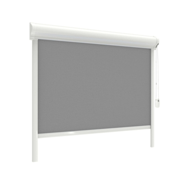 GAMMA rolgordijn draaikiepraam kunststof of aluminium 1052 donker grijs lichtdoorlatend op maat