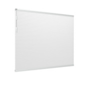 GAMMA dubbel plisségordijn gewoon raam 8226 wit verduisterend op maat