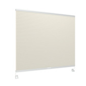 GAMMA dubbel plisségordijn draaikiepraam kunststof of aluminium 8220 wit verduisterend op maat