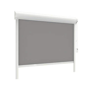GAMMA rolgordijn draaikiepraam kunststof of aluminium 1168 donker grijs verduisterend op maat
