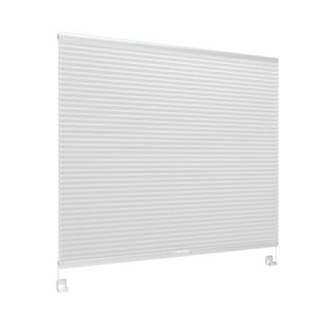 GAMMA dubbel plisségordijn draaikiepraam hout 8238 licht grijs lichtdoorlatend op maat