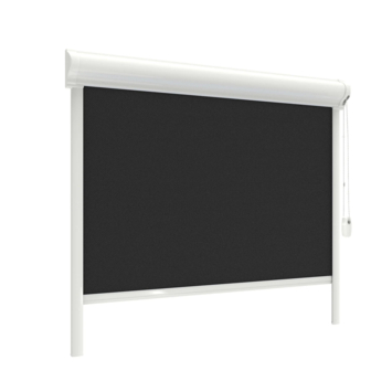 GAMMA rolgordijn draaikiepraam kunststof of aluminium 1067 zwart lichtdoorlatend op maat