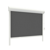 GAMMA rolgordijn draaikiepraam kunststof of aluminium 1174 donker grijs verduisterend op maat