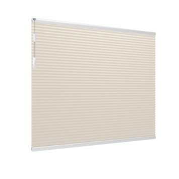 GAMMA dubbel plisségordijn gewoon raam 8217 beige verduisterend op maat