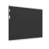 GAMMA dubbel plisségordijn gewoon raam 8223 zwart verduisterend op maat