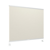 GAMMA dubbel plisségordijn draaikiepraam hout 8233 licht beige lichtdoorlatend op maat