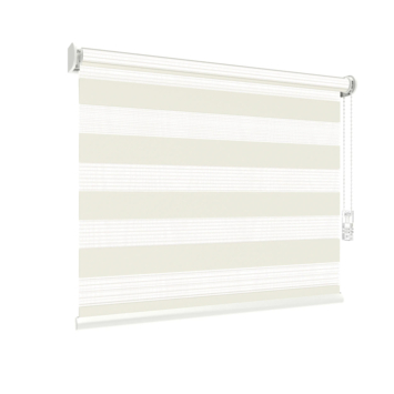 GAMMA duo rolgordijn gewoon raam 4022 wit lichtdoorlatend op maat