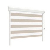 GAMMA duo rolgordijn draaikiepraam kunststof of aluminium 4024 taupe lichtdoorlatend op maat