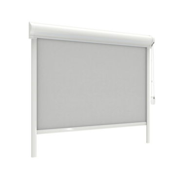 GAMMA rolgordijn draaikiepraam kunststof of aluminium 1162 licht grijs verduisterend op maat