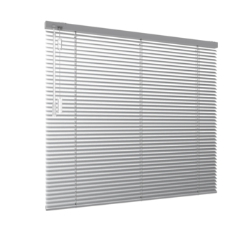 GAMMA aluminium jaloezie draaikiepraam kunststof/aluminium 5004 zilver  16 mm