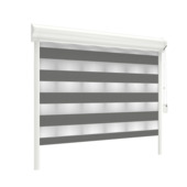 GAMMA duo rolgordijn lichtdoorlatend draaikiepraam kunststof/aluminium 4020 metaal zwart