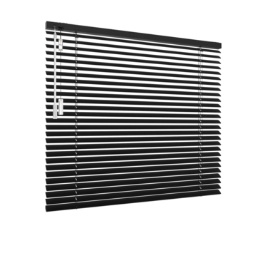 GAMMA aluminium jaloezie draaikiepraam kunststof/aluminium 5109 mat zwart 25 mm