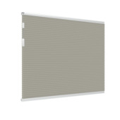 GAMMA dubbel plisségordijn verduisterend gewoon raam 8207 warmgrijs