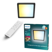 Philips Valen LED plafondlamp 17W zwart