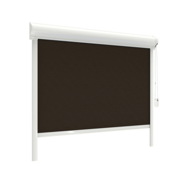 GAMMA rolgordijn verduisterend draaikiepraam kunststof of aluminium 1114 bruin