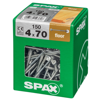 Vis pour parquets massifs Spax tête fraisée pointe CUT 4x70 mm WIROX TX ...