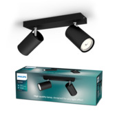 Philips duospot Kosipo LED zwart 230V