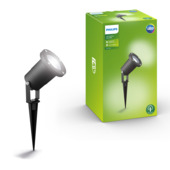 Philips Tuinspies Puled Zwart 5W