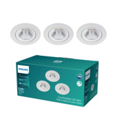 Philips inbouwset LED Sparkle 3x5.5W wit 2700K