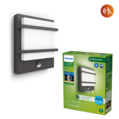 Philips buitenlamp Petronia LED met sensor antraciet 3,8W 800 lm