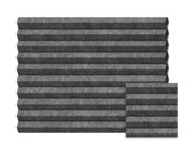 Kleurstaal GAMMA dupli plisségordijn lichtdoorlatend donkergrijs (kleurnr. 8239) op maat