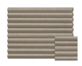 Kleurstaal GAMMA dupli plisségordijn lichtdoorlatend beige (kleurnr. 8232) op maat