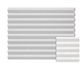Kleurstaal GAMMA dupli plisségordijn lichtdoorlatend lichtgrijs (kleurnr. 8238) op maat