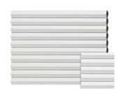 Kleurstaal GAMMA dupli plisségordijn verduisterend wit (kleurnr. 8226) op maat