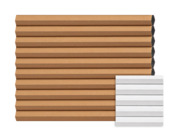 Kleurstaal GAMMA dupli plisségordijn verduisterend cognac (kleurnr. 8229) op maat