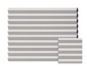 Kleurstaal GAMMA dupli plisségordijn verduisterend wit (kleurnr. 8219) op maat