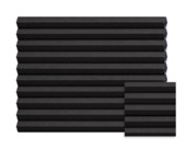 Kleurstaal GAMMA dupli plisségordijn verduisterend zwart (kleurnr. 8223) op maat