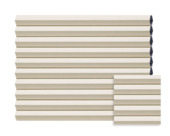 Kleurstaal GAMMA dupli plisségordijn verduisterend crème (kleurnr. 8221) op maat