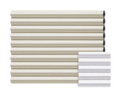Kleurstaal GAMMA dupli plisségordijn verduisterend wit (kleurnr. 8220) op maat