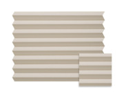 Kleurstaal GAMMA enkel plisségordijn lichtdoorlatend lichttaupe (kleurnr. 7216) op maat