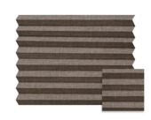 Kleurstaal GAMMA enkel plisségordijn lichtdoorlatend bruin (kleurnr. 7217) op maat