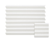 Kleurstaal GAMMA enkel plisségordijn lichtdoorlatend wit (kleurnr. 7229) op maat