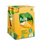 Fuze tea green tea mango chamomile 4 pack 4 x 25 cl