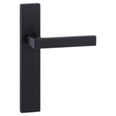 Gamma deurkruk set Florence recht blind schild zwart RVS