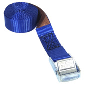 Jumbo mini spanband  blauw 2m 25mm met klemgesp