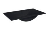 Atlantic wastafel Kyra zwart keramiek 80 cm