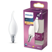 Philips LED kaars E14 1,9W mat niet dimbaar