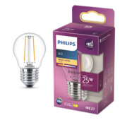 Philips LED kogel E27 1,9 W filament helder niet dimbaar