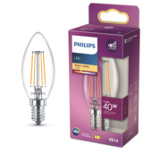 Philips LED kaars E14 3,4W filament helder niet dimbaar