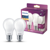 Philips LED peer E27 3,4W mat niet dimbaar 2 stuks