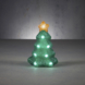 Luca Lighting kerstdecoratie acryl figuur kerstboom met LED verlichting 13x13x21 cm