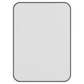 Haceka badkamerspiegel Deco mat zwart 55 x 40 cm rechthoek afgeronde hoeken