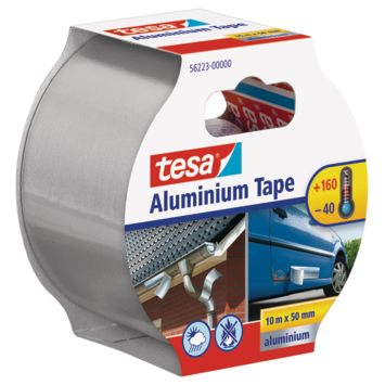 Tesa aluminiumtape grijs zilver 10 m x 50 mm kopen? | Tape & band | GAMMA