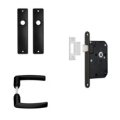 AXA loopslot met beslag zwart