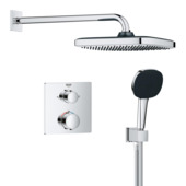 Grohe Precision Thermostat Perfect inbouw douchesysteem met  Vitalio Comfort 250 hoofddouche vierkant Chroom