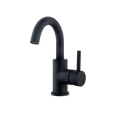 Marho Valdra wastafelkraan met draaibare uitloop mat zwart